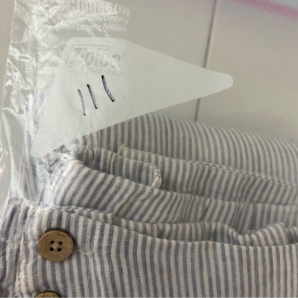 J Jill Love Linen Women’s Ankle Pants Blue & White Striped Lightweight Size S - Picture 14 of 14